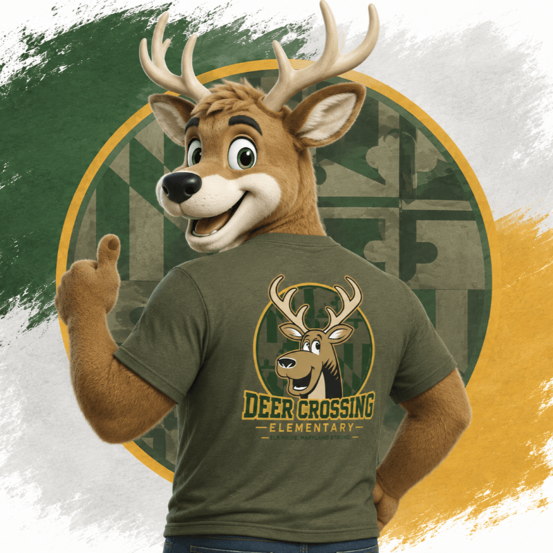 Deer Crossing Elementary Spirit Wear Tee – Bucky Edition