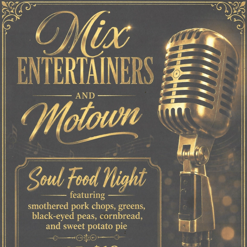 Mix Entertainers and Motown — Soul Food Night