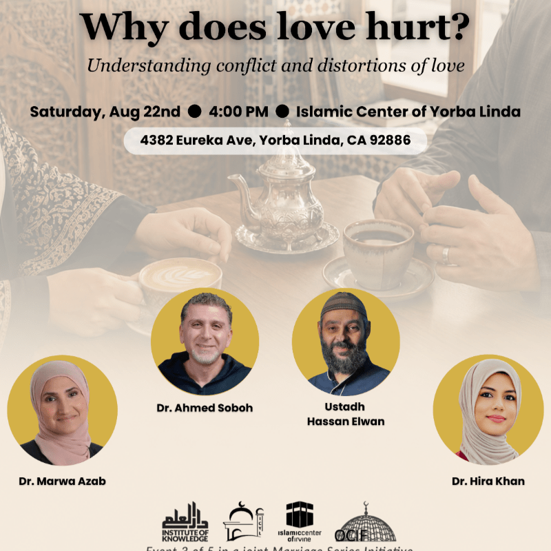 Why Does Love Hurt? Joint Masjid Marriage Series Initiative