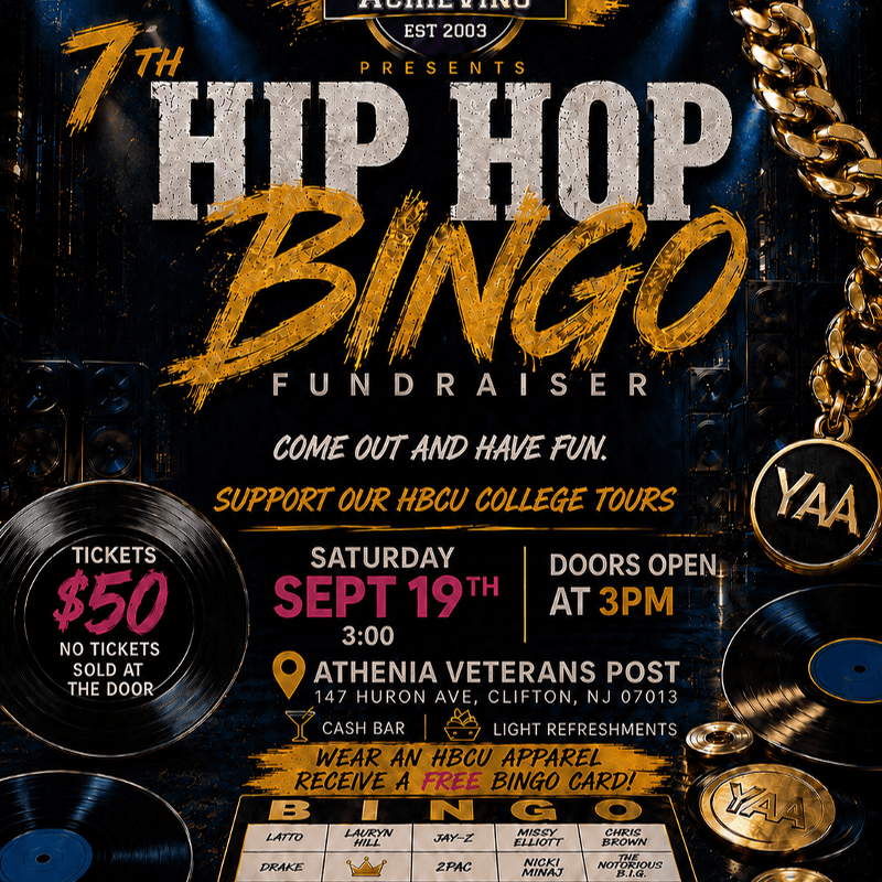 Hip Hop Bingo Fundraiser
