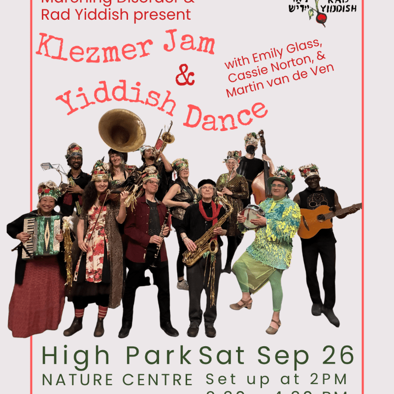 Klezmer Jam & Yiddish Dance - September 26!