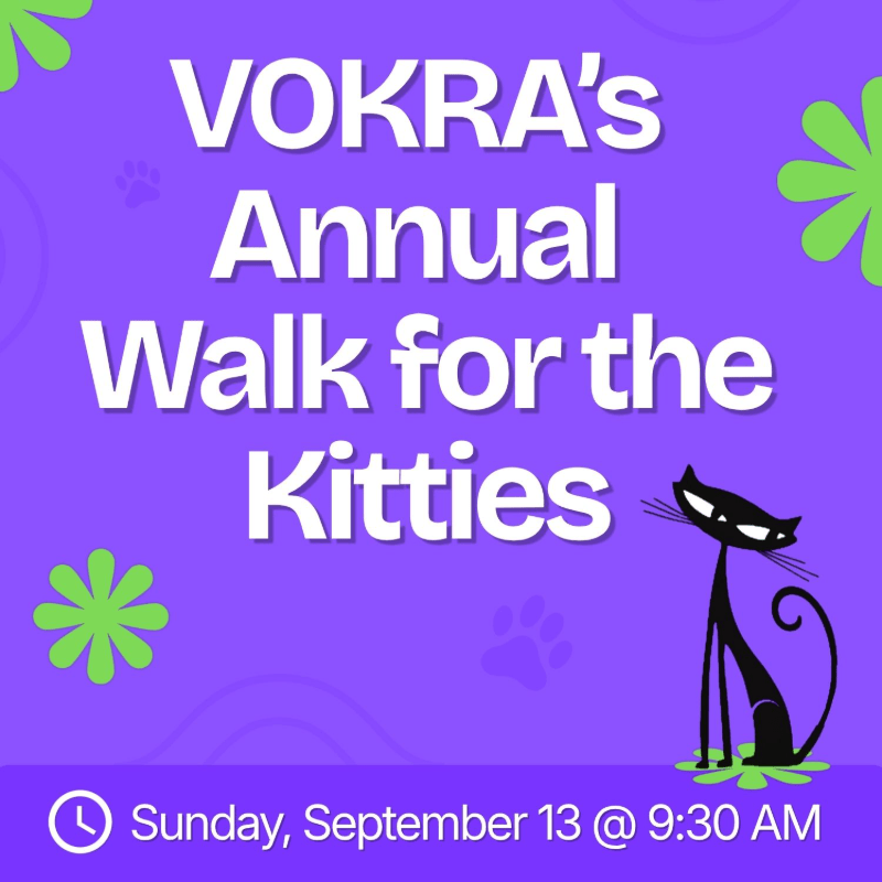 VOKRA's Walk for the Kitties 2026 Registration!