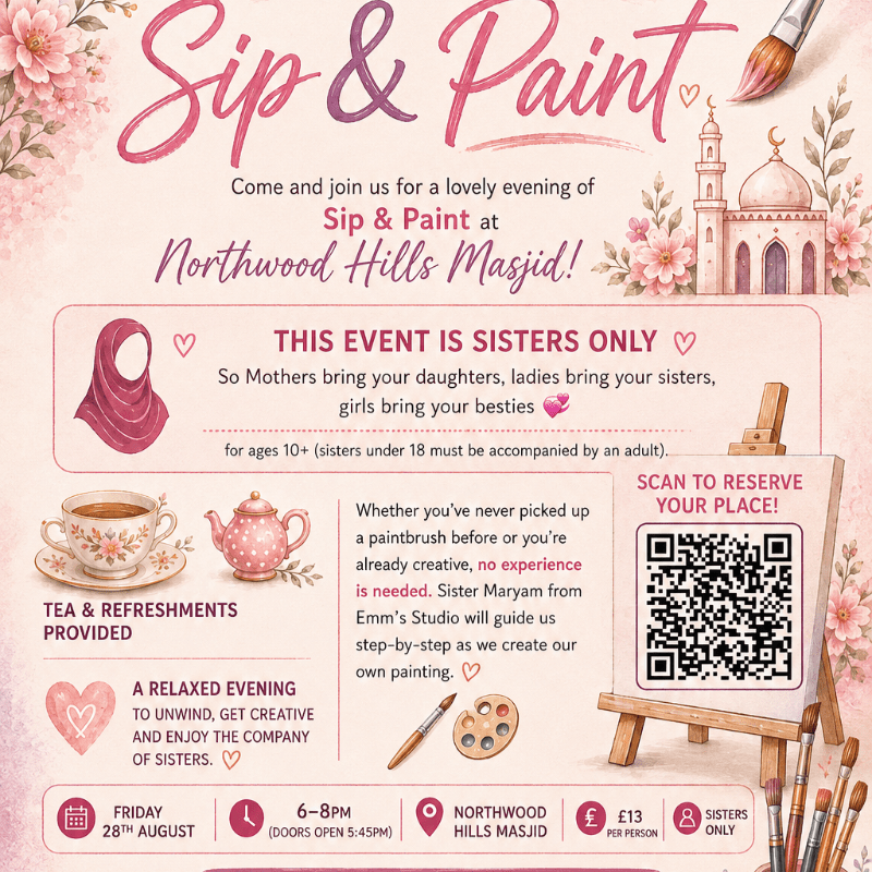 Sisters' Sip & Paint Workshop