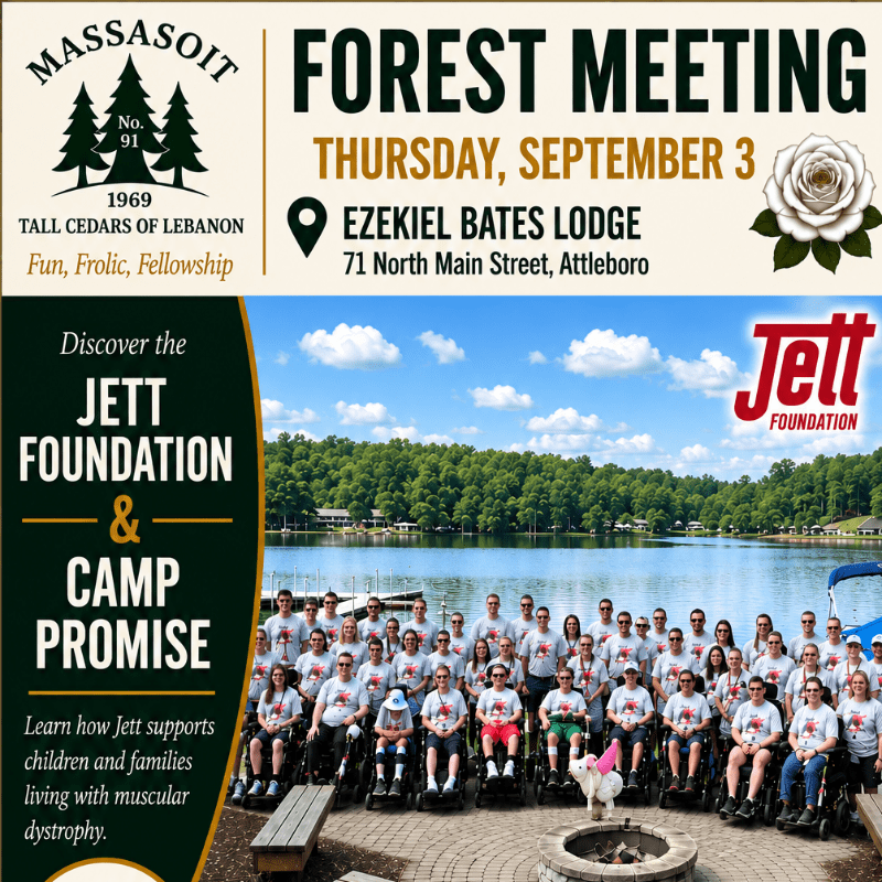 Massasoit Forest September Meeting: An Evening of Fellowship, Family & Hope