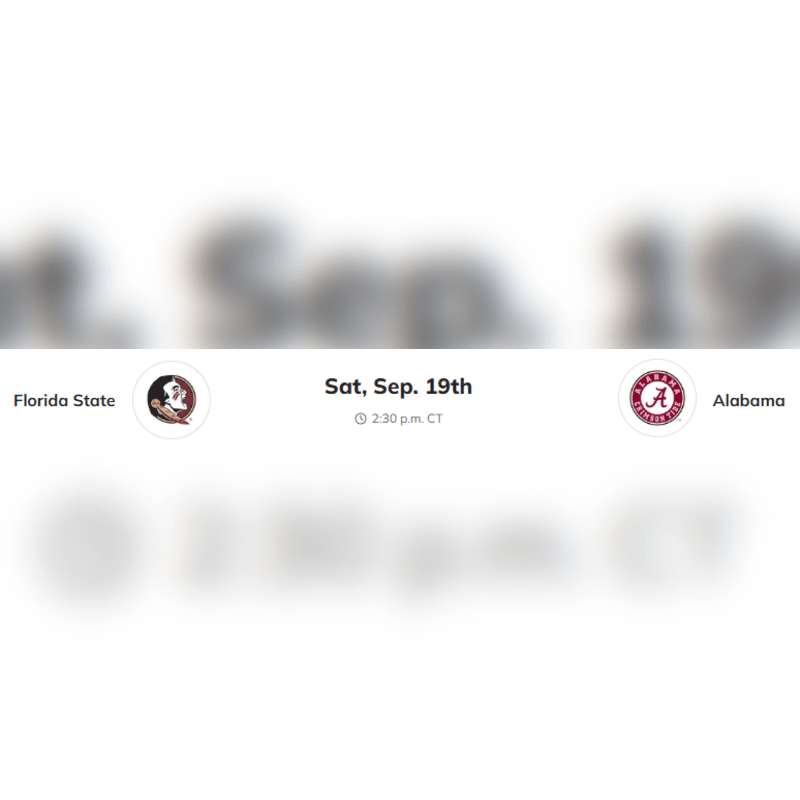FSU Game - Sept 19