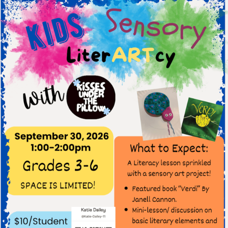 Verdi: Sensory Art & Literacy presented by Kisses Under the Pillow