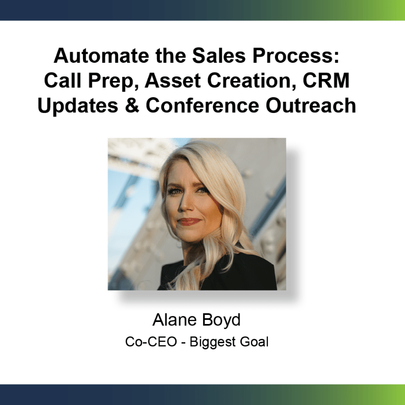 NoCo Event: Automate the Sales Process: Call Prep, Asset Creation, CRM Updates & Conference Outreach