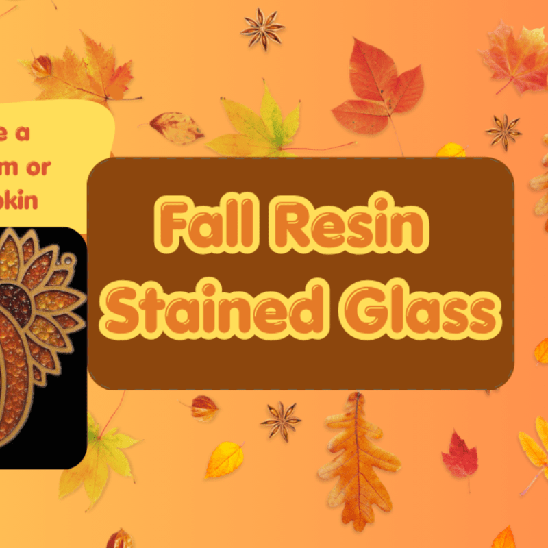 Resin Stained Glass Mushroom or Pumpkin