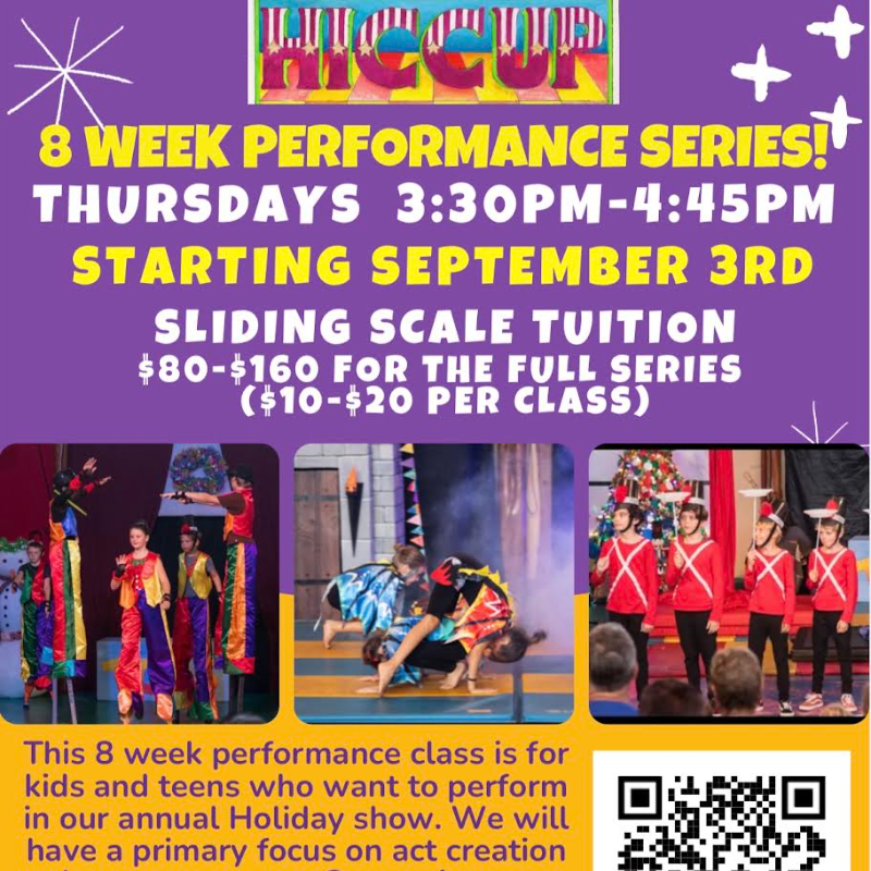 HICCUP youth circus 8-week performance series