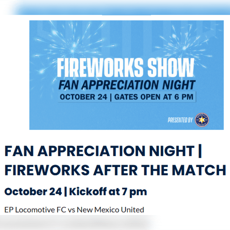 EL PASO LOCOMOTIVE FC GAME