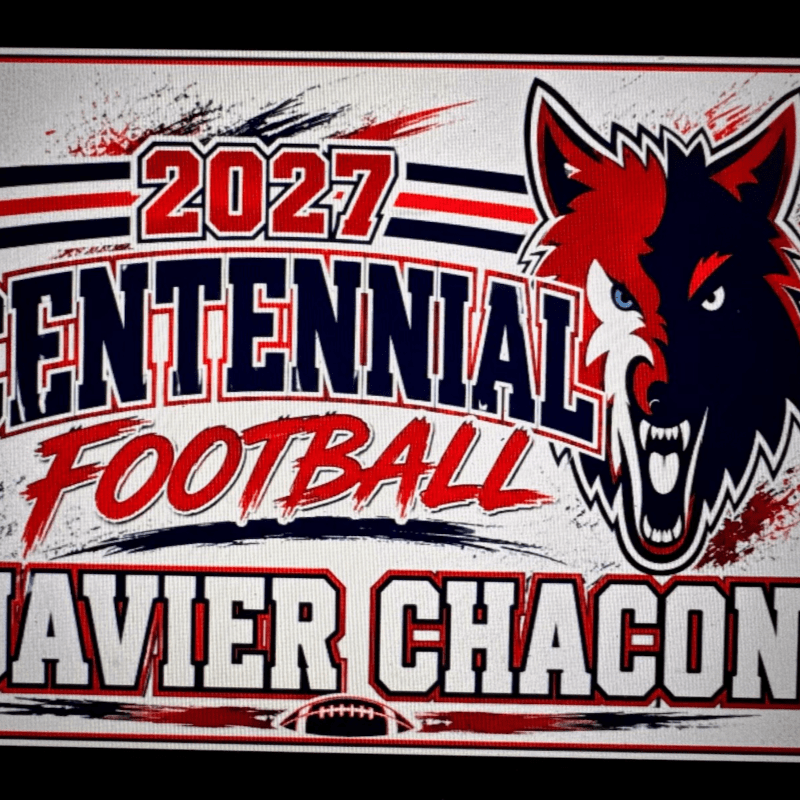 Centennial Coyote Football Yard Sign