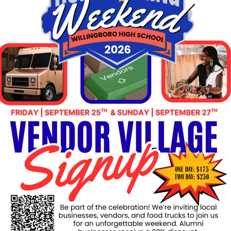 2026 Homecoming Weekend Vendor Village