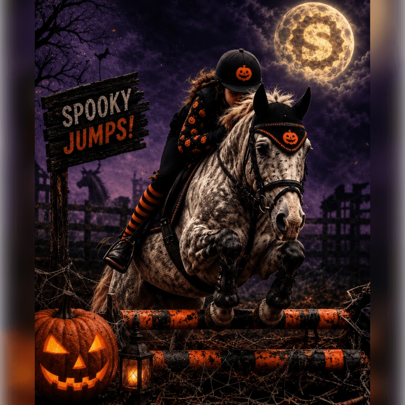 Halloween Horse Riding Obstacle Course