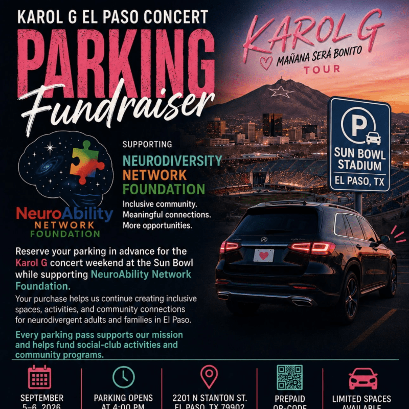 Karol G El Paso Concert Parking Fundraiser — Sept. 5 & 6