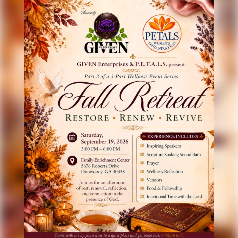 Fall Retreat - Restore - Renew - Revive