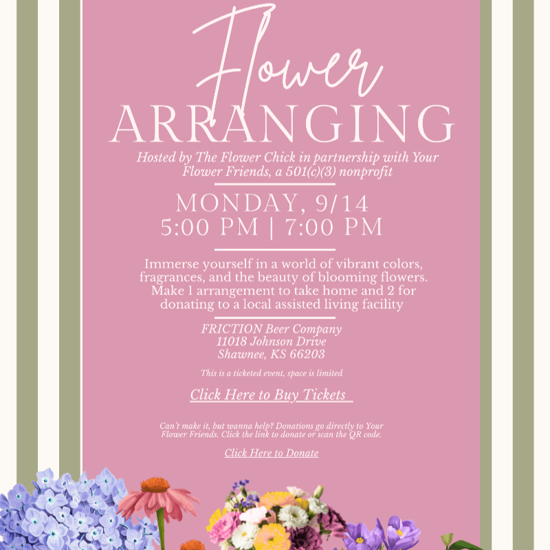 9/14 Flower Arranging @ FRICTION Beer Company