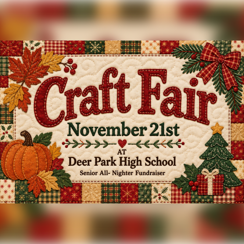 Craft Fair Booth Nov. 21st 2026 SAN27