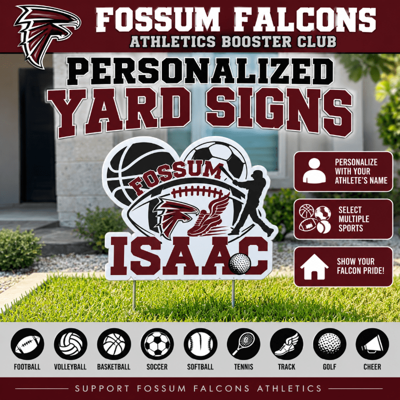 Fossum Falcons Yard Sign Shop