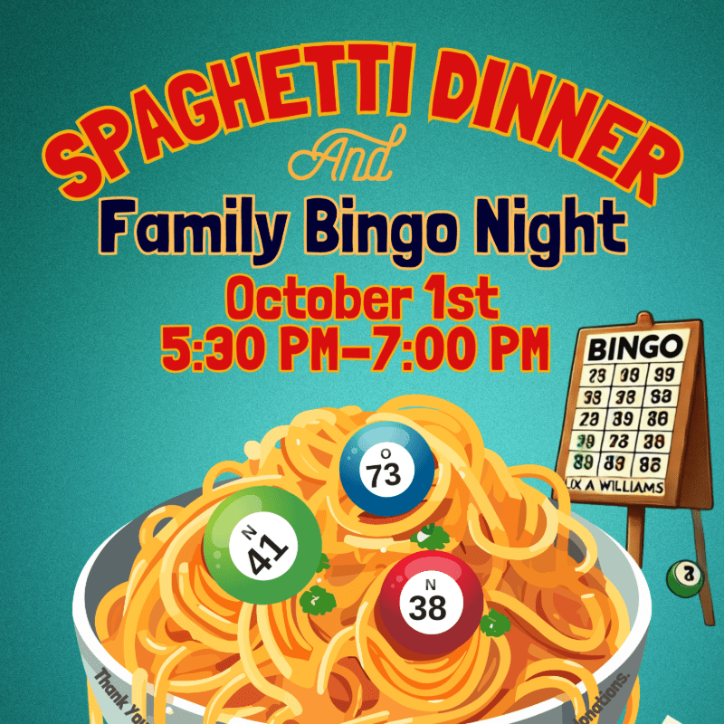 Family Bingo Night and Pasta Dinner 2026