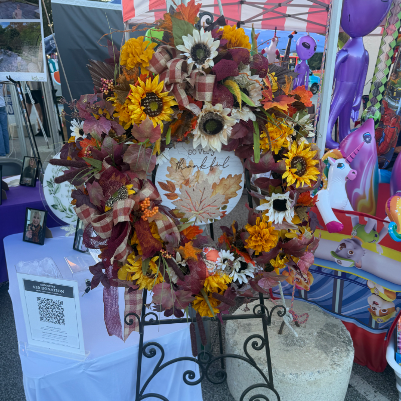 Donate $20 per entry for the Autumn Wreath
