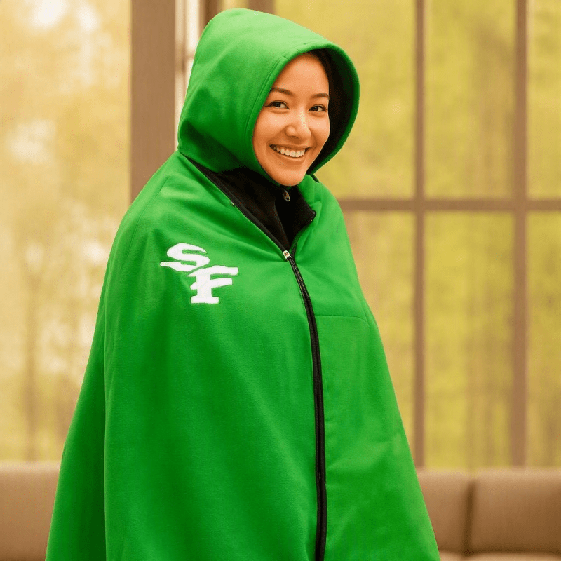 SFBBA - Waterproof Fleece Blanket Hoodie Sale