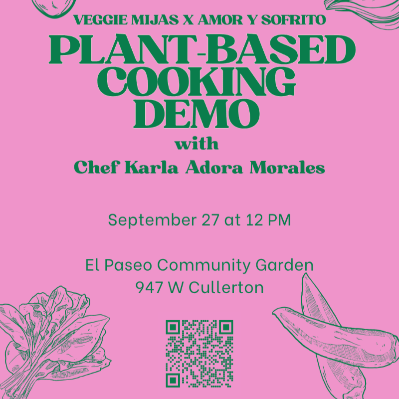 Plant-based Cooking Demo with Chef Karla Adora Morales