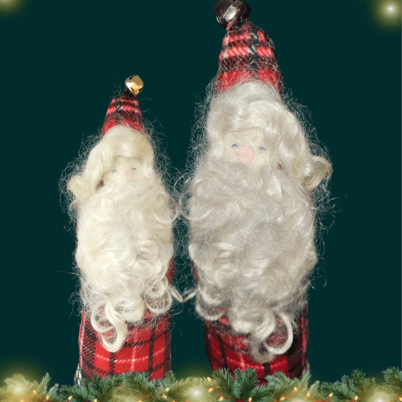 Felted Wool Santas