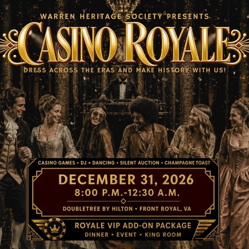SPONSORSHIPS: NYE Casino Royale with the Warren Heritage Society