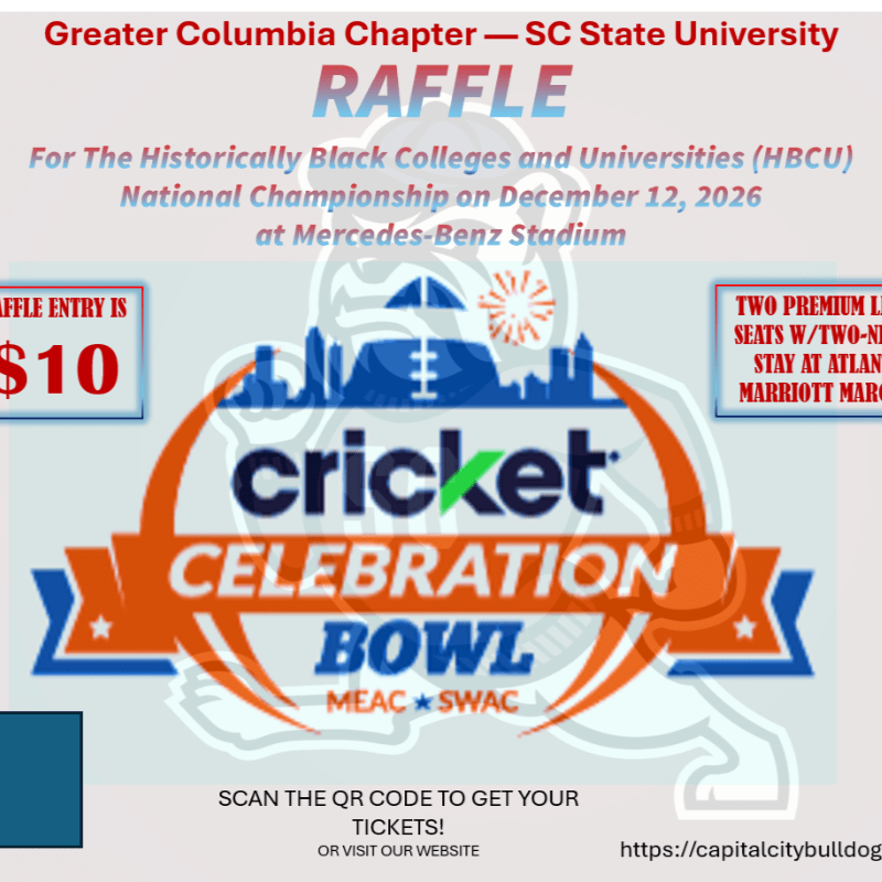 Greater Columbia Chapter SCSUNAA Cricket Celebration Bowl Raffle 2026