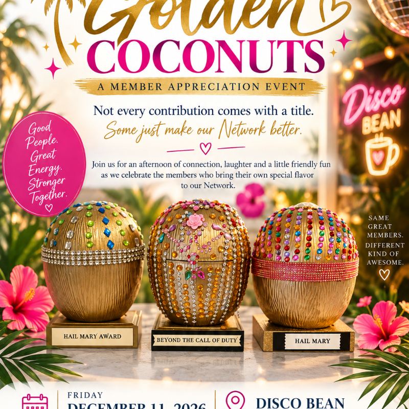 Golden Coconuts -Member Apprication Event