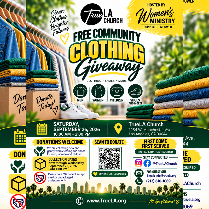 Free Community Clothing Giveaway