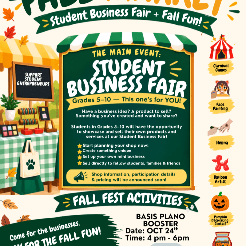 Fall Market Student Registration