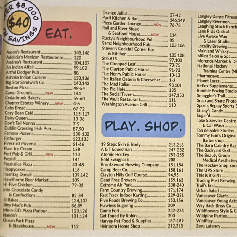 26/27 Community Values Coupon Book