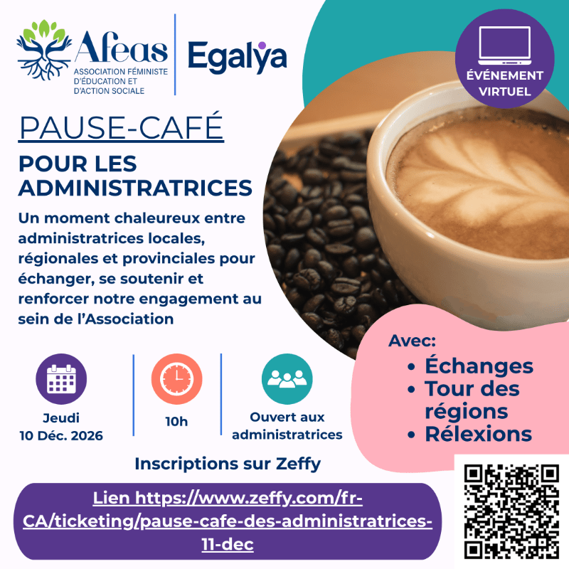 Pause-café - DES ADMINISTRATRICES 10 DÉC