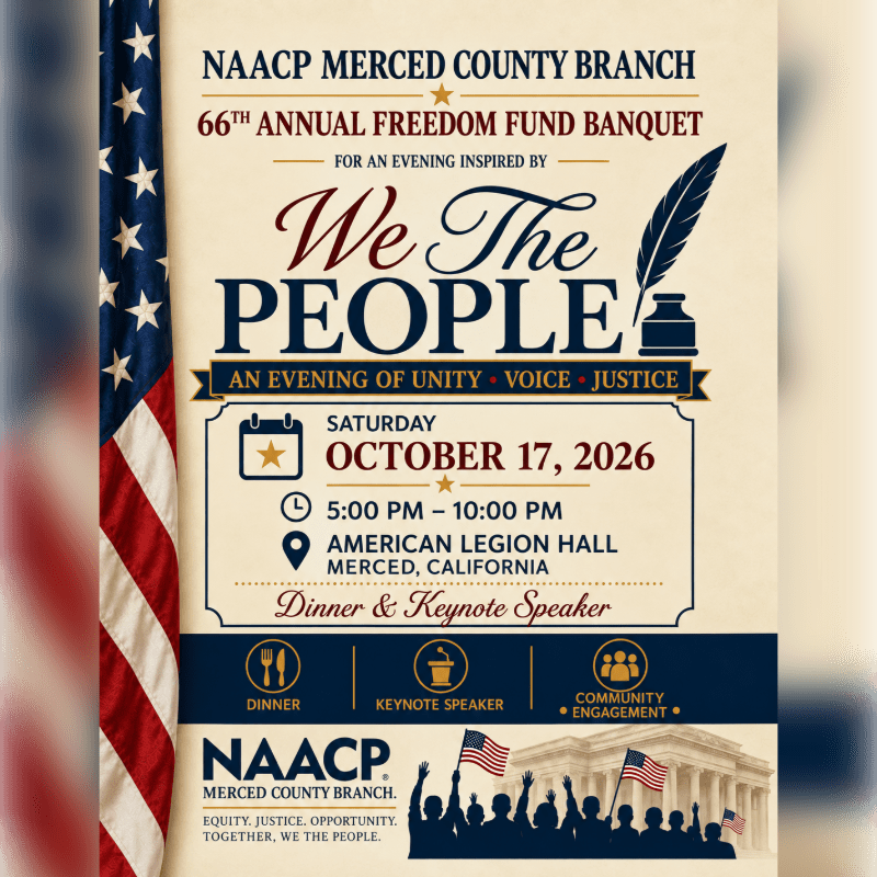 NAACP Merced County Branch 66th Annual Freedom Fund Banquet