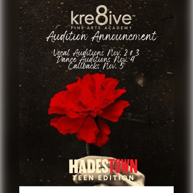 Hadestown Registration and Audition Times