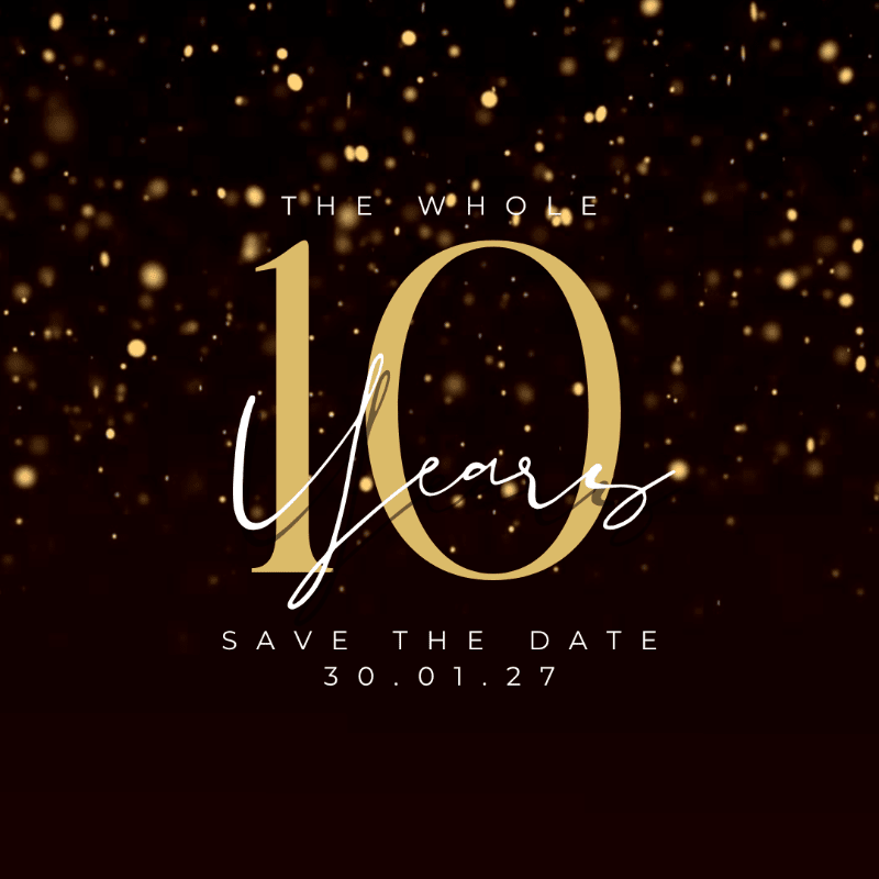 The Whole Ten Years - Rosie's Rainbow Pantry Charity Gala