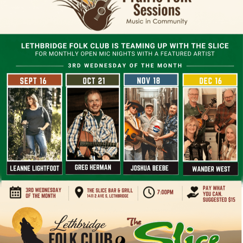 Prairie Folk Sessions @ The Slice