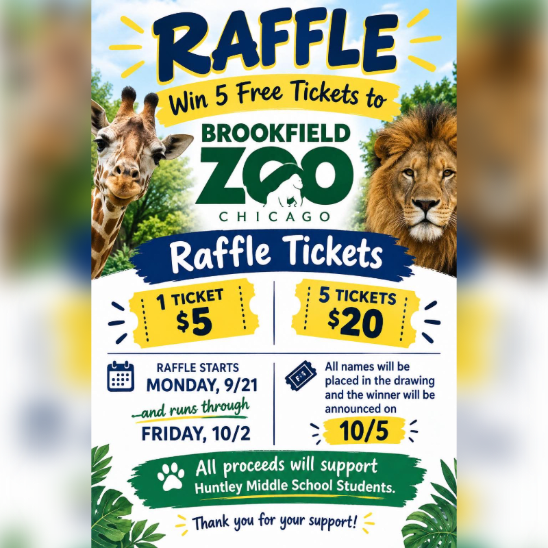 Win 5 Free Tickets to Brookfield Zoo Raffle