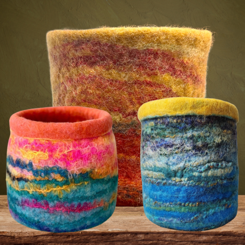 Wet Felting on a Ball
