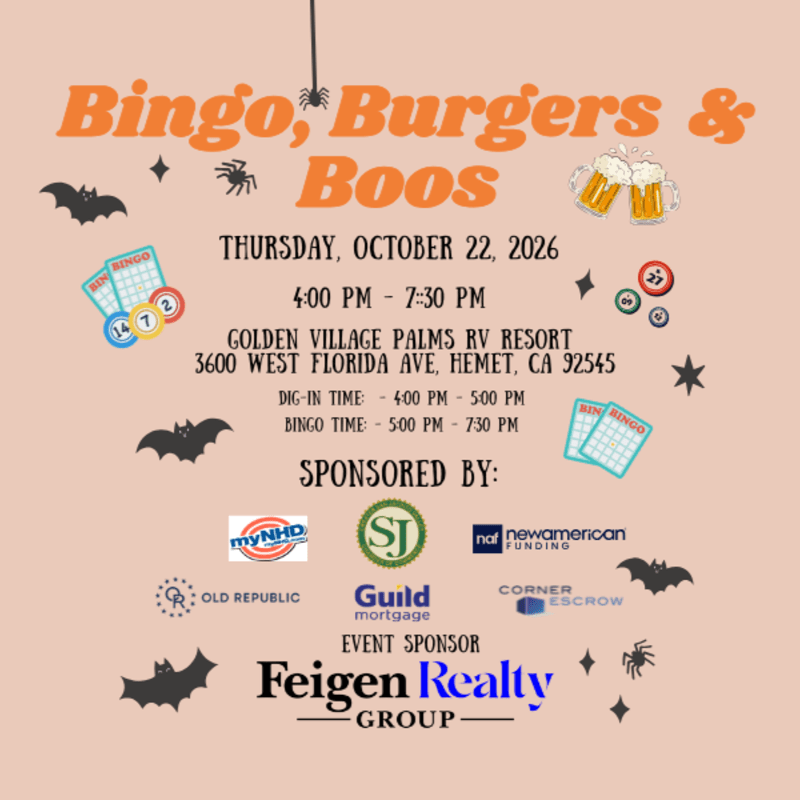 Bingo Burgers & Boos