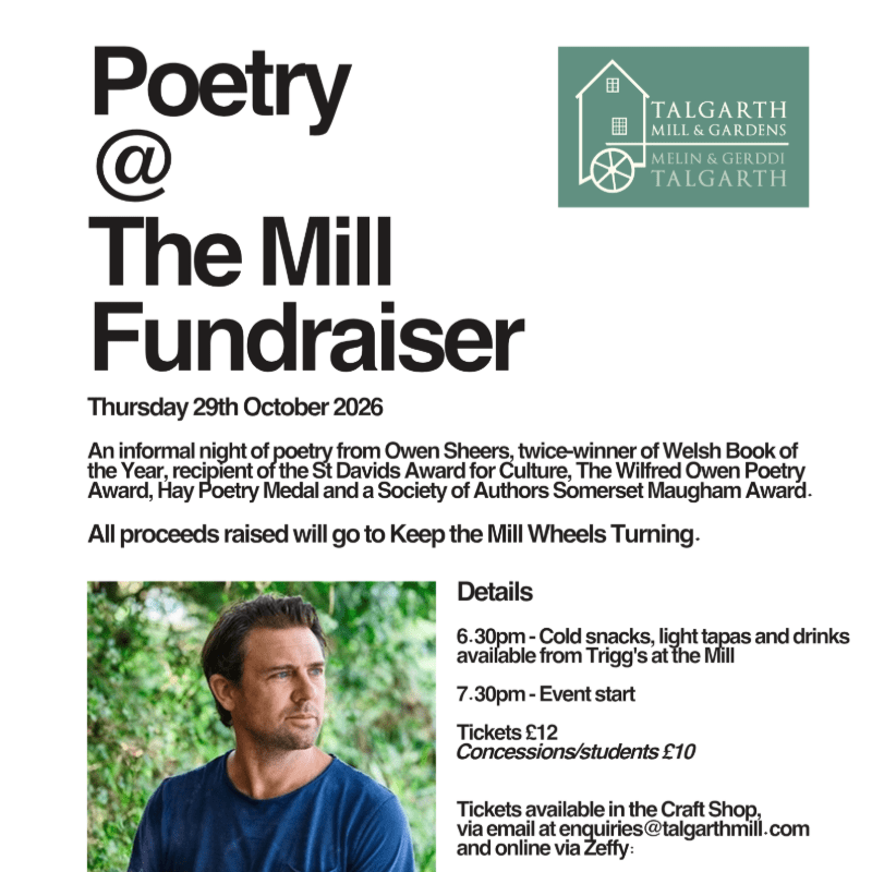Poetry at the Mill Fundraiser