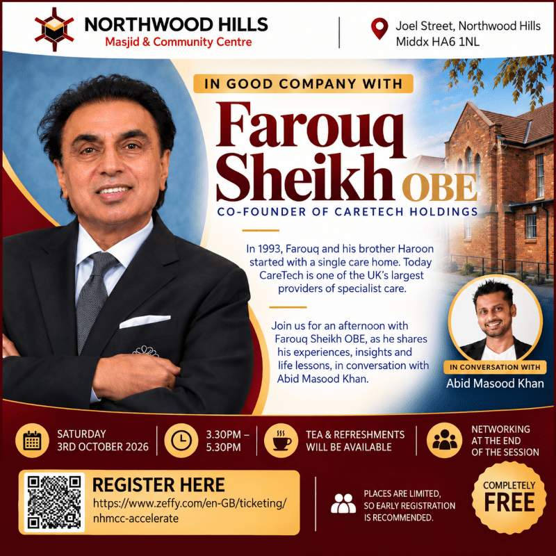 NHMCC Accelerate - Guest Speaker - Farouq Sheikh