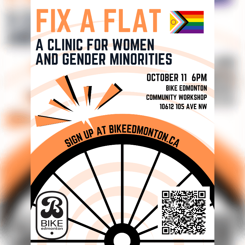 Fix a Flat Tire: clinic for women and gender minorities, October 11th