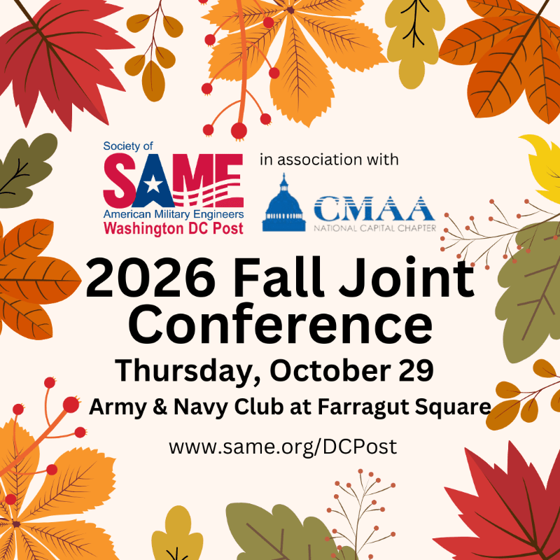 SAME DC & CMAA NCC - Oct. 29 - 2026 Fall Joint Conference
