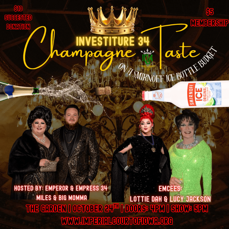 Investiture 34: Champagne Taste on a Smirnoff Ice Bottle Budget