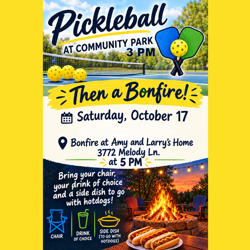 Pickleball and Bonfire