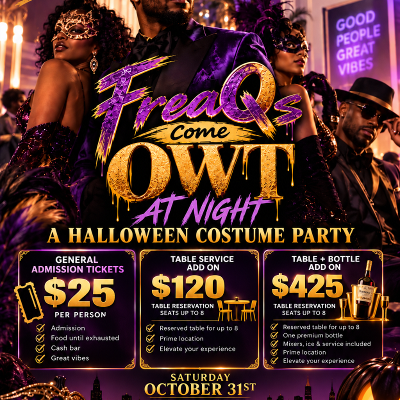 The FreaQs Come OWT at Night - A Halloween Costume Party
