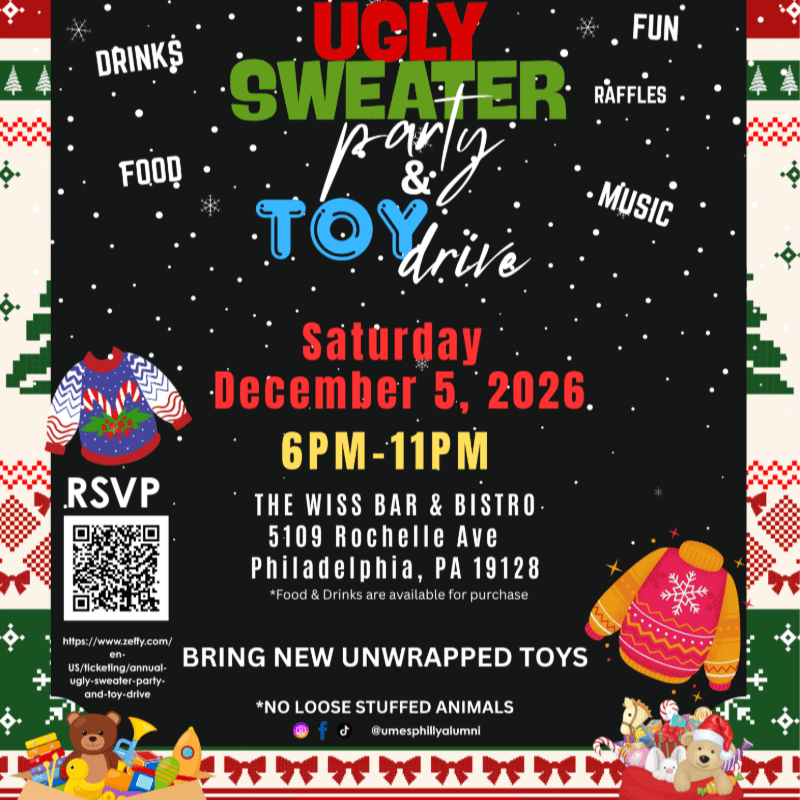 Annual Ugly Sweater Party and Toy Drive
