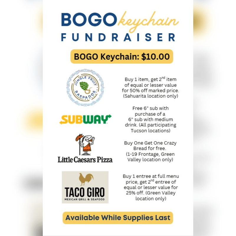 BOGO Keychain Fundraiser